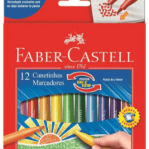 Canetinha Vai E Vem Faber-castell 12 Cores